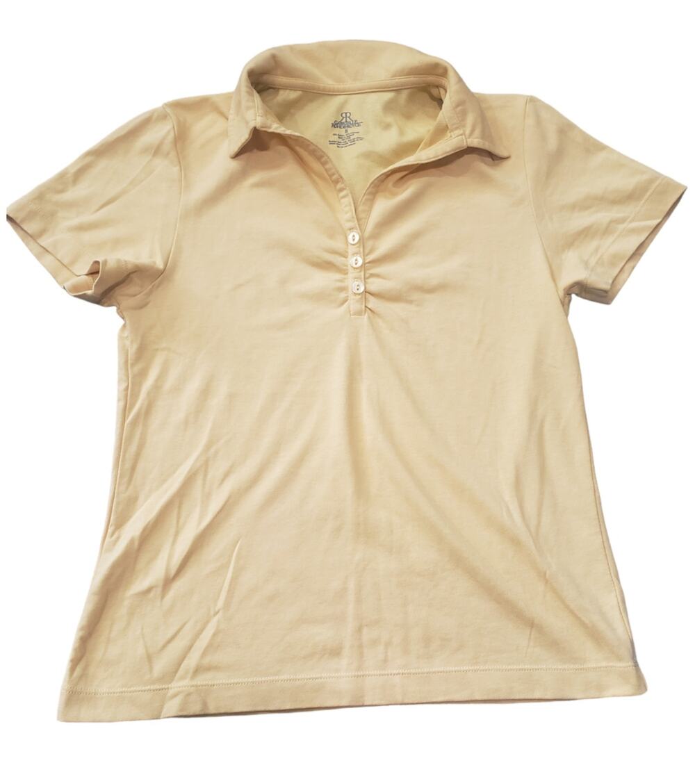 Gabrielle Rohde-Royce Yellow Short Sleeve Collared Shirt | Size Small
